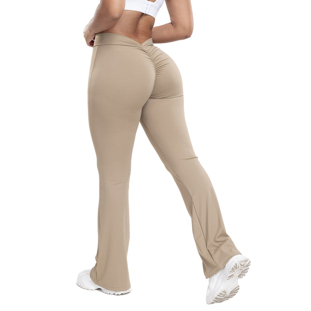 Peach trumpet pants for women,