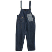 Cowboy overalls cropped pants women's