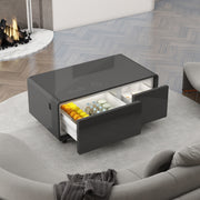 Modern Smart Coffee Table with Built-in Fridge