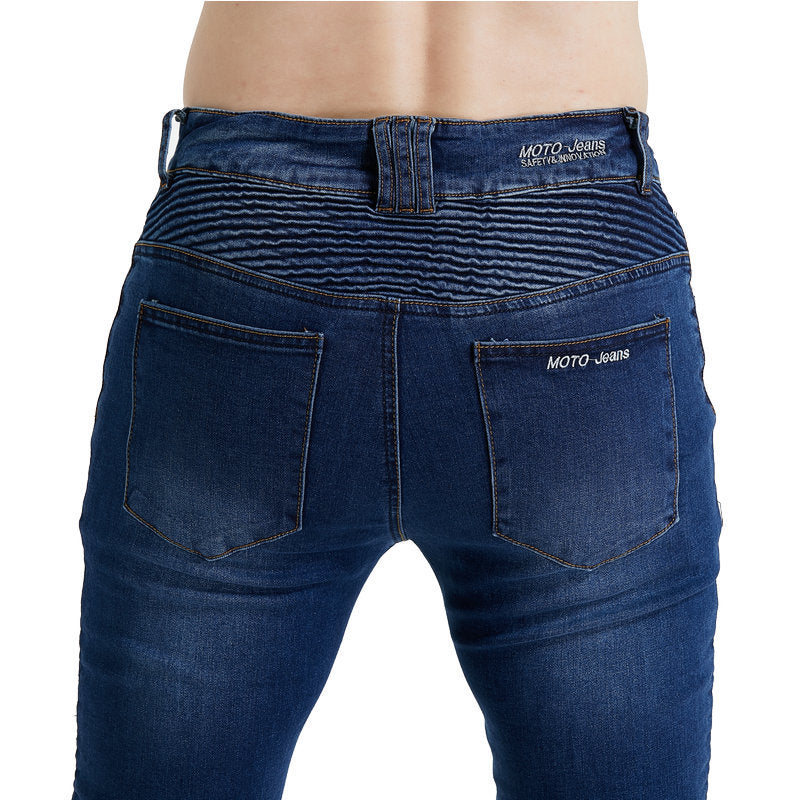 Motorcycle racing rider straight jeans