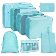 8Pcs/set Packing Cubes Luggage Organizer Bags Travel Suitcases