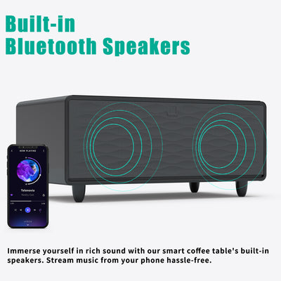 Modern Smart Coffee Table with Built-in Fridge