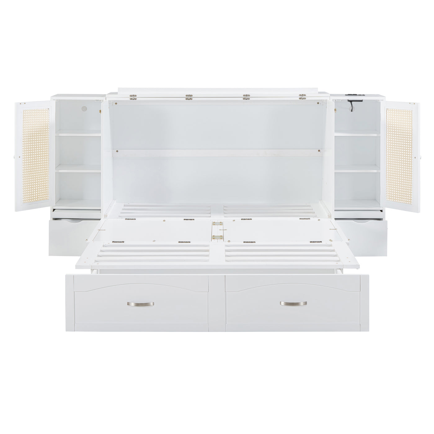 Large Murphy bed wall mounted bed with drawers
