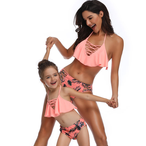 Swimsuit Mom Daughter Mamas Bandage