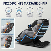 Full body deep tissue massage chair, foot massage,