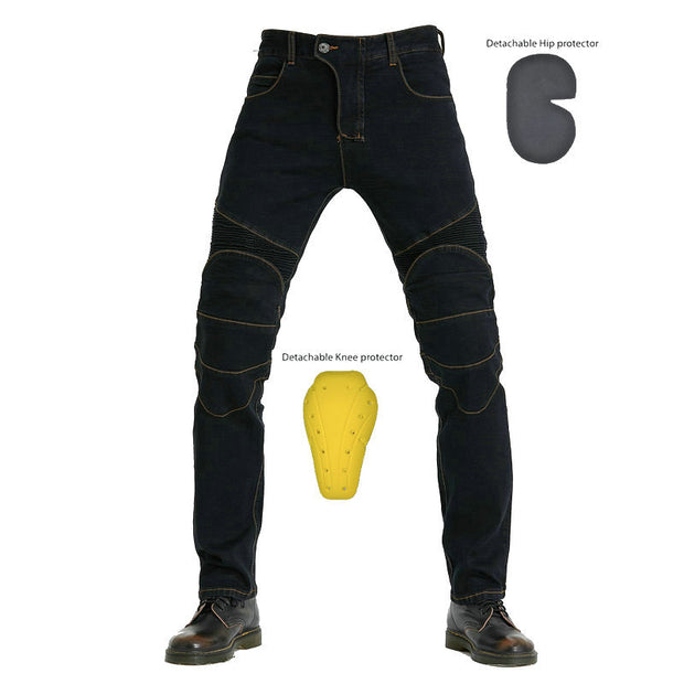 Motorcycle racing rider straight jeans