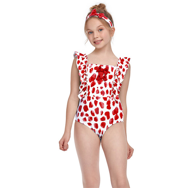 New One Piece Flash Girls Swimwear