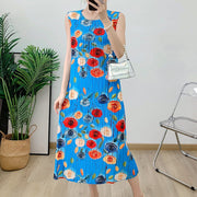 Printed high-end seaside vacation beach sleeveless vest skirt