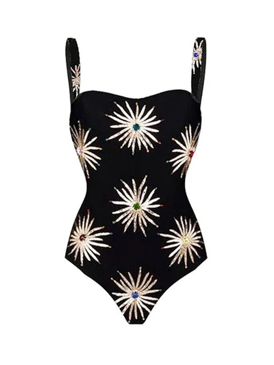 French retro jumpsuit for women's vacation suit dress