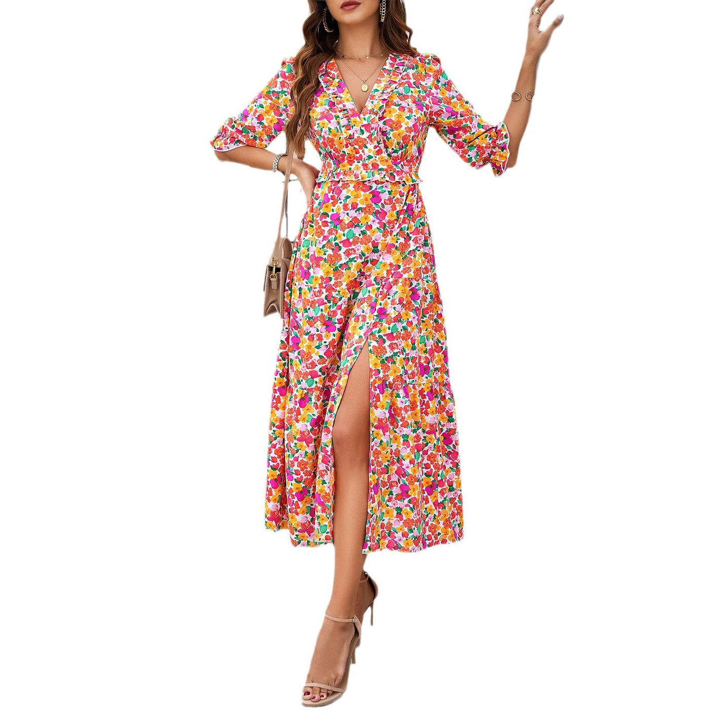 European and American women's summer vacation
