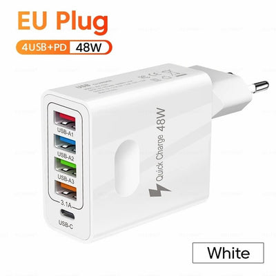 five in one charger, 48W multi interface charger