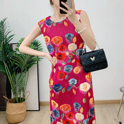 Printed high-end seaside vacation beach sleeveless vest skirt