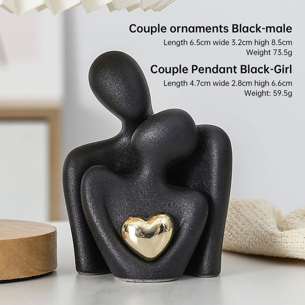 Creative couple figure decoration Newlywed home decoration