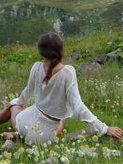 Beach vacation sunscreen short top and shorts set