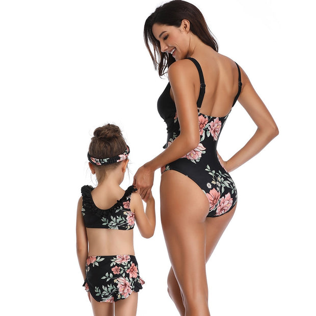 Mother And Daughter Swimsuit Bikini Swimwear