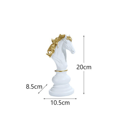 Chess resin ornaments wine cabinets kings queens