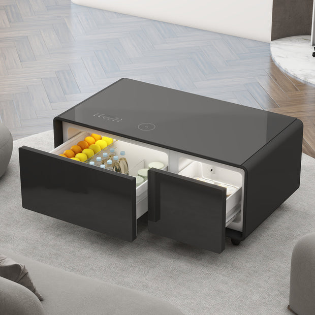 Modern Smart Coffee Table with Built-in Fridge