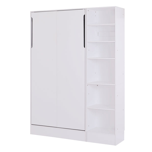 Twin Size Murphy Bed Wall Bed with Sofa,with Shelves