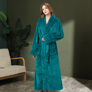 Women's double-sided thick couple bathrobe