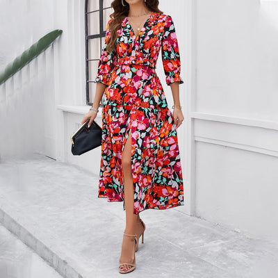 European and American women's summer vacation