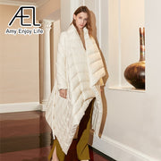 Belt Down Jacket Women Winter