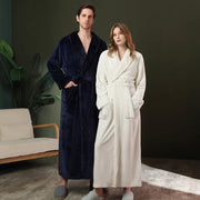 Women's double-sided thick couple bathrobe