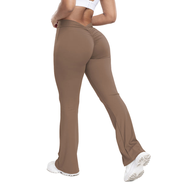 Peach trumpet pants for women,