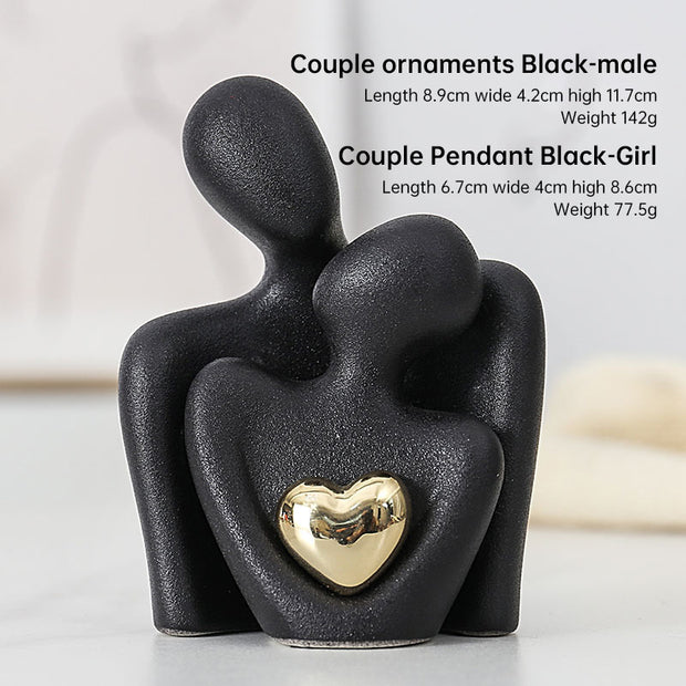 Creative couple figure decoration Newlywed home decoration