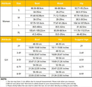 Family Swimwear Beach Match Swimsuit