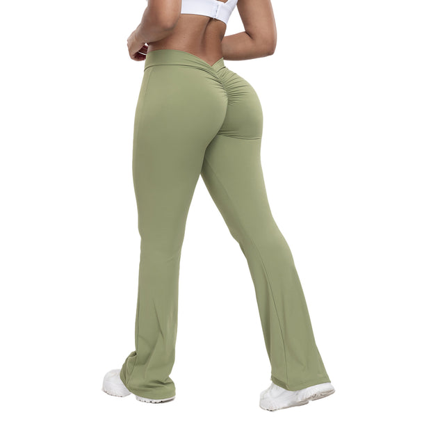 Peach trumpet pants for women,