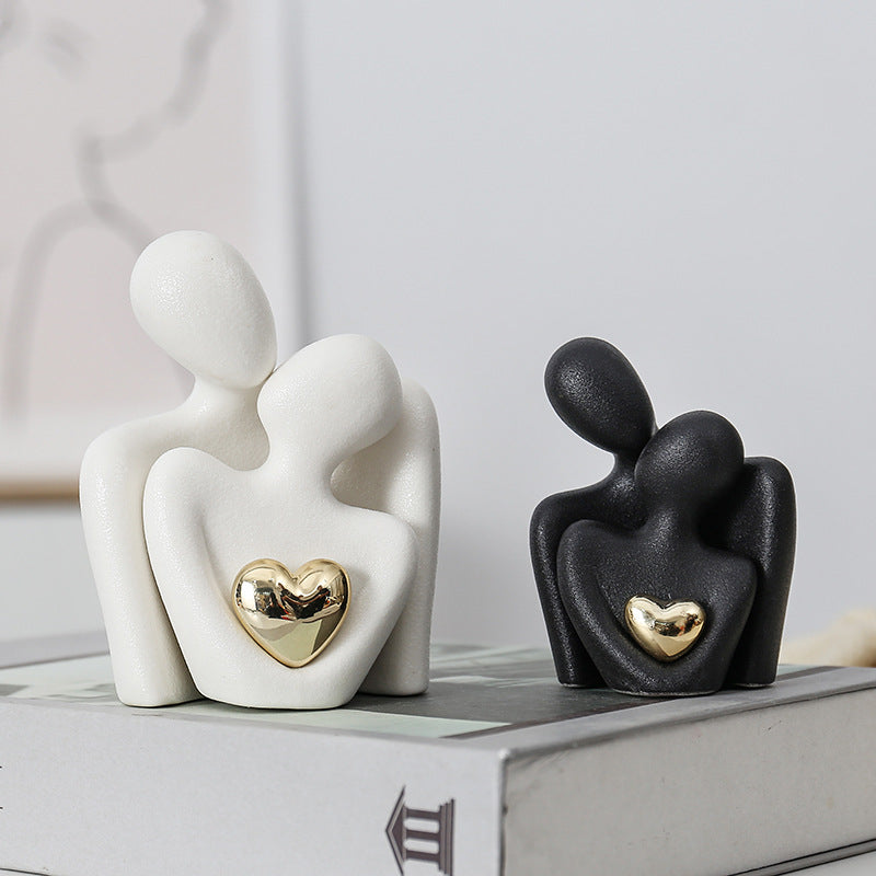 Creative couple figure decoration Newlywed home decoration
