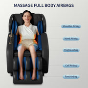 Full body deep tissue massage chair, foot massage,