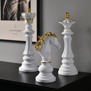 Chess resin ornaments wine cabinets kings queens