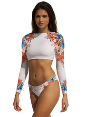 New Bikini European and American Sexy Split Flower