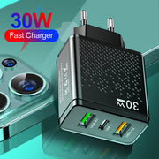 mobile phone charger with multiple ports,