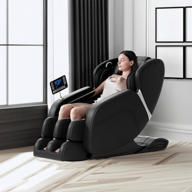 Full body deep tissue massage chair, foot massage,