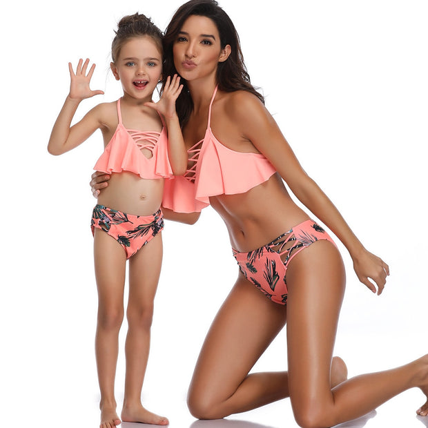 Swimsuit Mom Daughter Mamas Bandage
