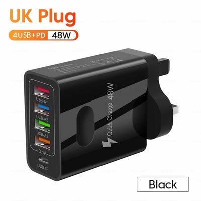 five in one charger, 48W multi interface charger