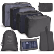 8Pcs/set Packing Cubes Luggage Organizer Bags Travel Suitcases