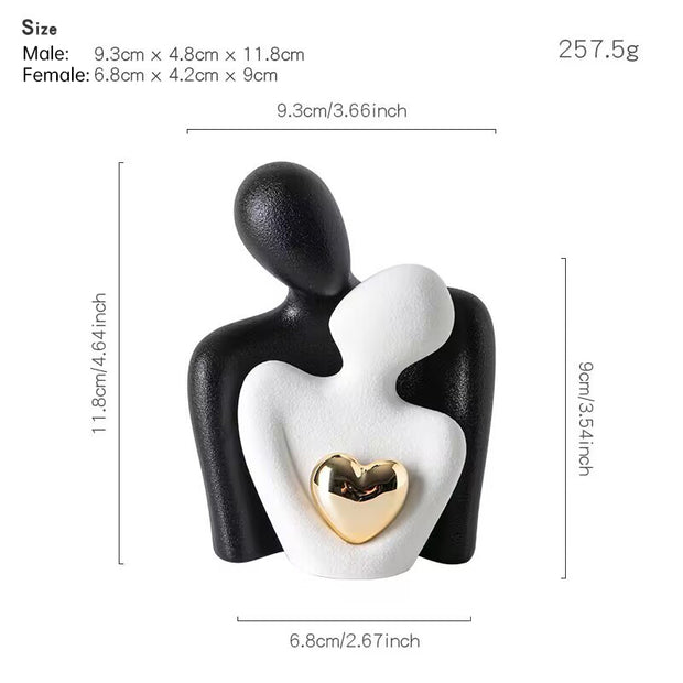Creative couple figure decoration Newlywed home decoration