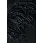 Customized  Women Black Ostrich Feather