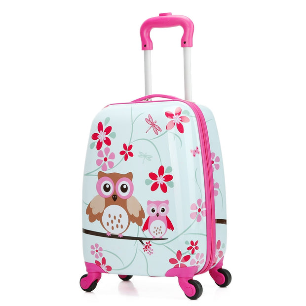Letrend Cartoon Cute Animal Kids Rolling Luggage Set