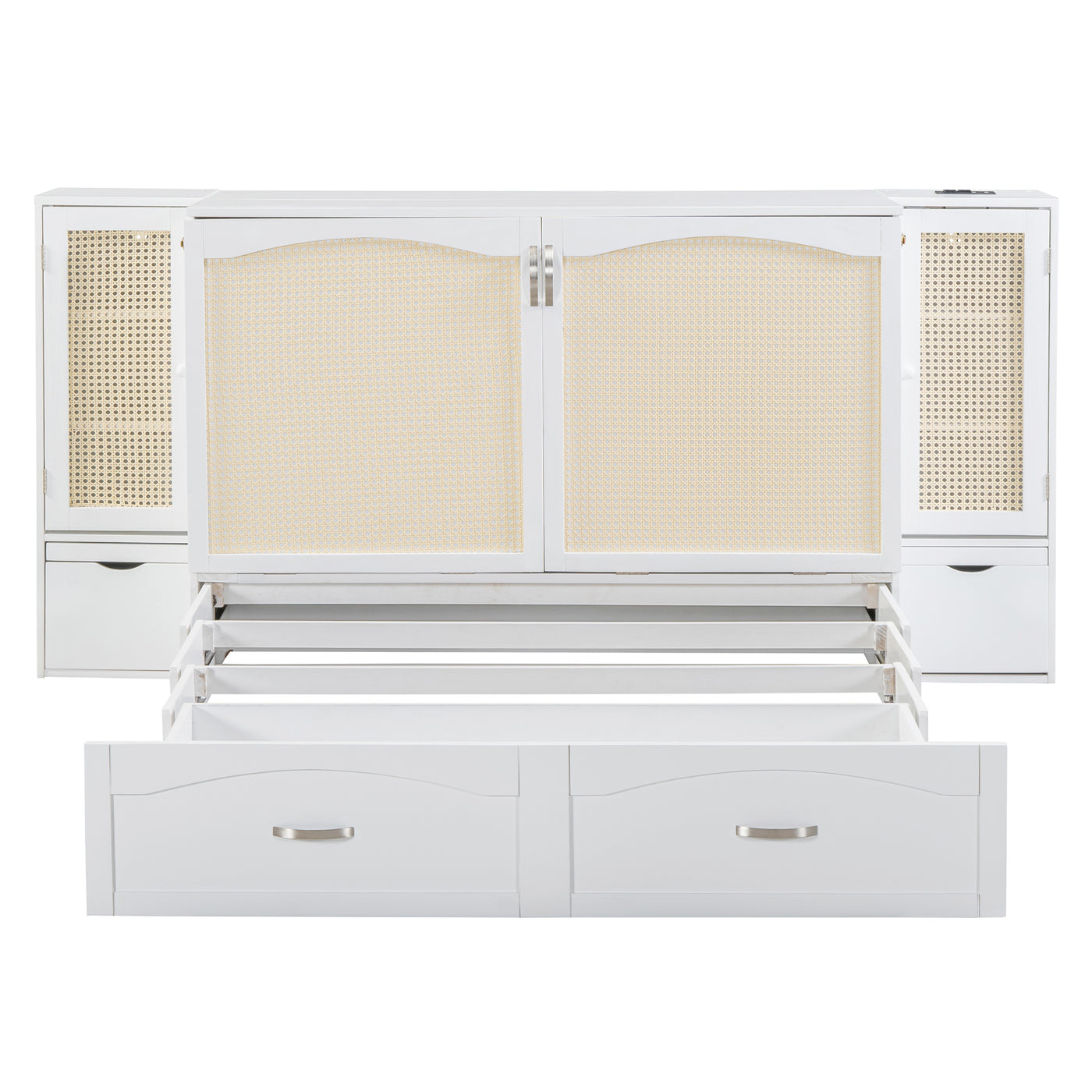 Large Murphy bed wall mounted bed with drawers
