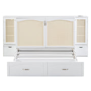 Large Murphy bed wall mounted bed with drawers