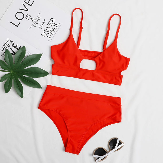 Sexy Bikini Set Cut Out Swimwear