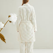 Long couple pajamas in European and American