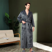 Women's double-sided thick couple bathrobe