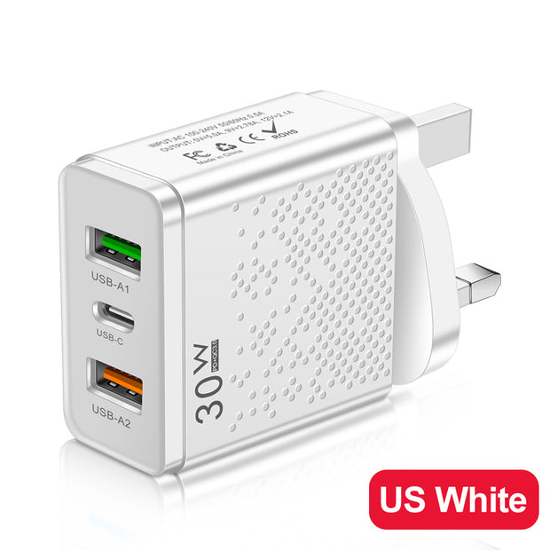 mobile phone charger with multiple ports,