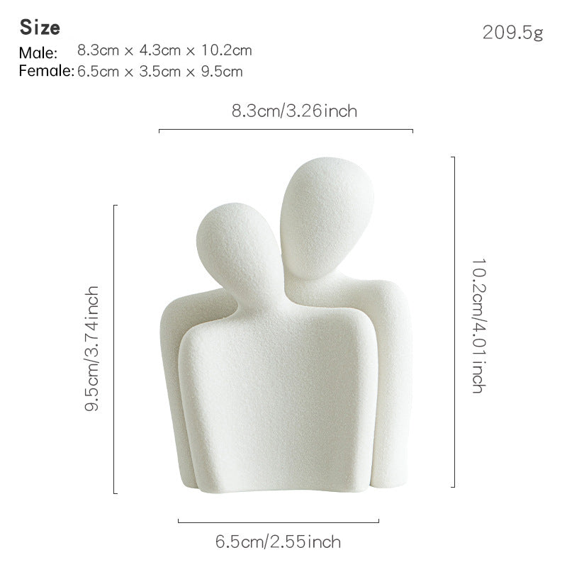 Creative couple figure decoration Newlywed home decoration