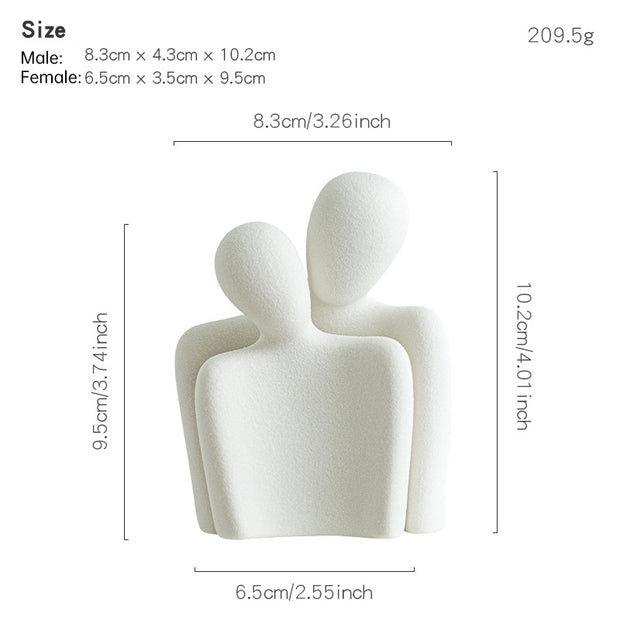 Creative couple figure decoration Newlywed home decoration